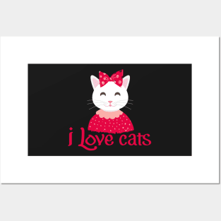 I Love Cats Posters and Art